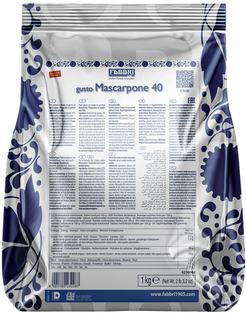 Mascarpone 40 - Saborizante 1,0kg