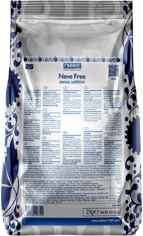 Neve Free Base Leite 2kg