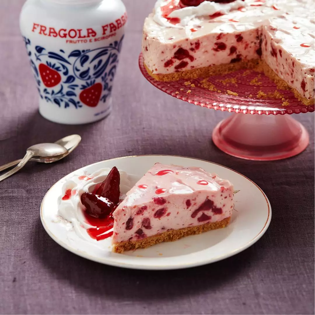 Cheesecake com Morangos Fabbri
