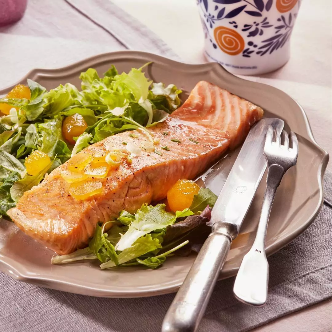 Salmão glaseado com Zenzero Fabbri