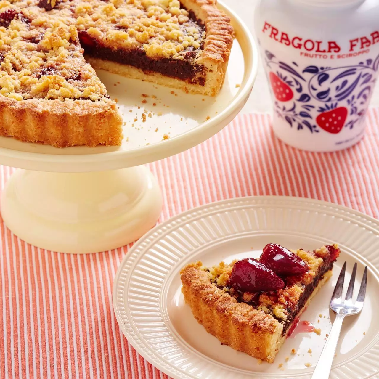 Torta  de chocolate e morangos Fabbri