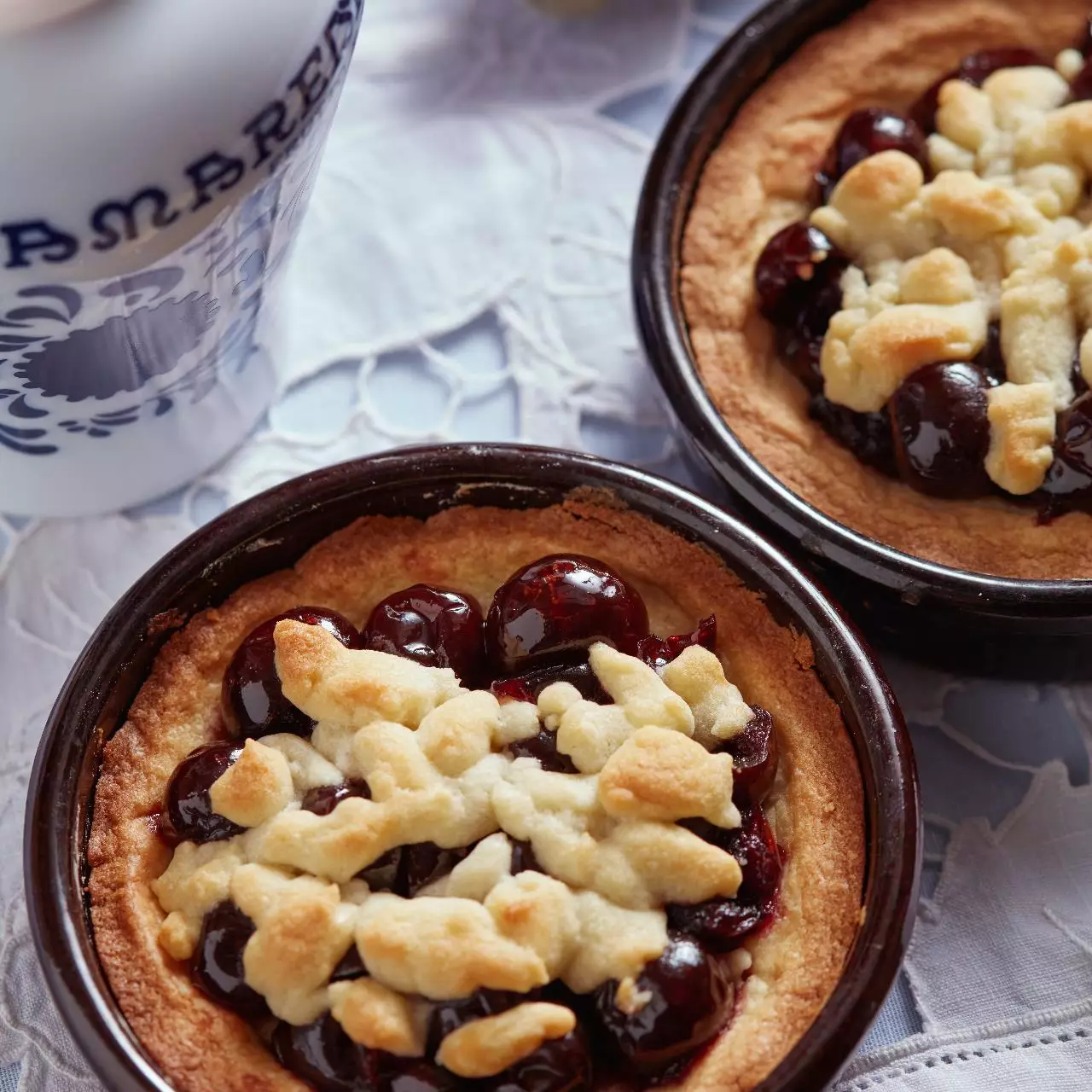 Crumble com Amarena Fabbri
