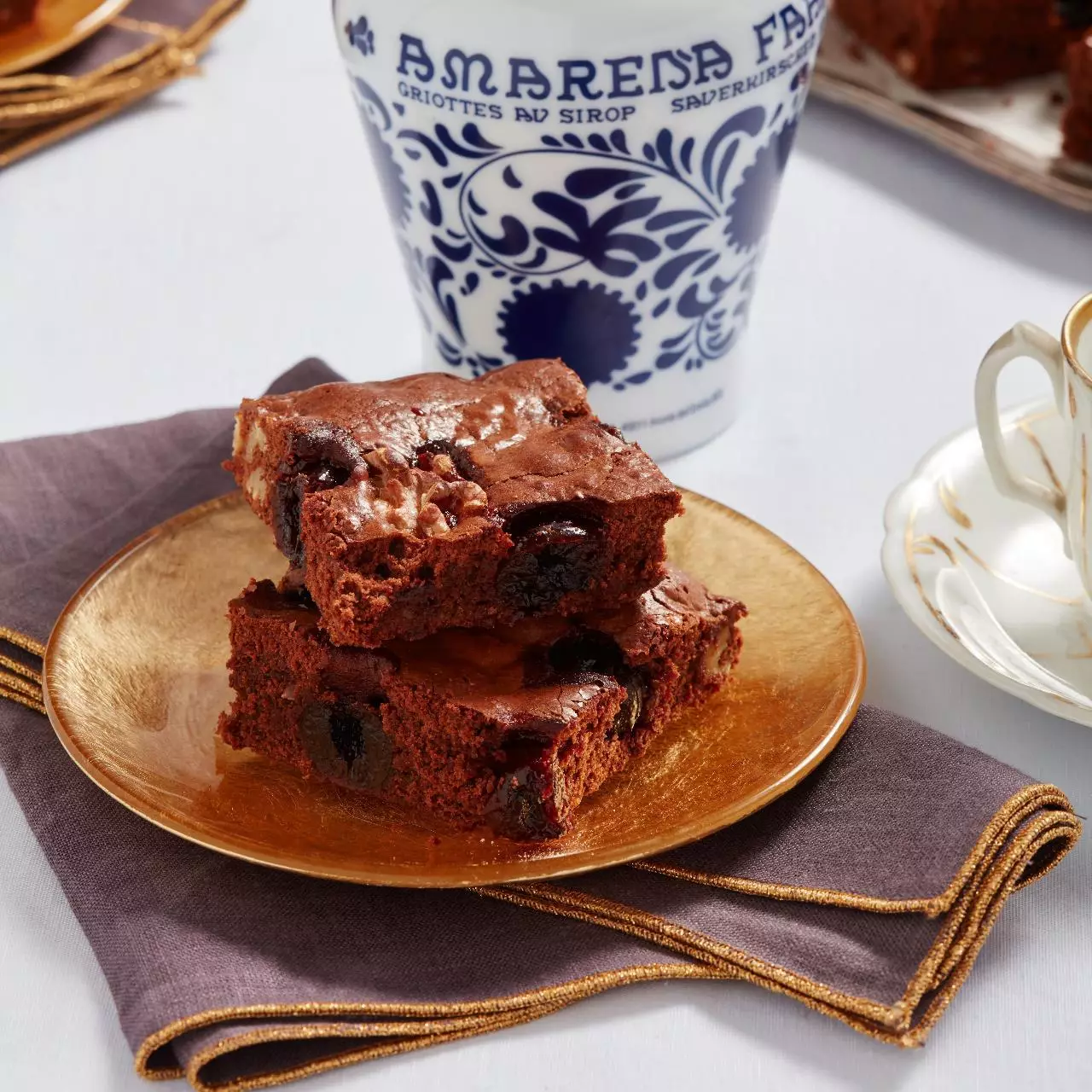 Brownies de chocolate e nozes