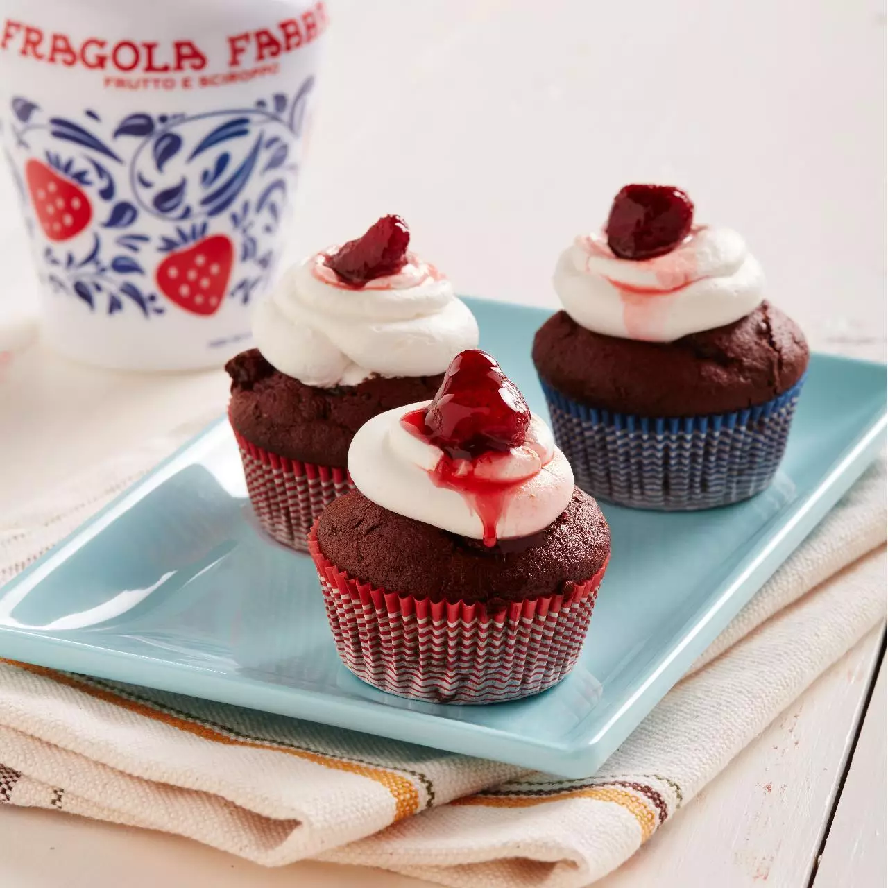 Muffin de Chocolate e Morango Fabbri