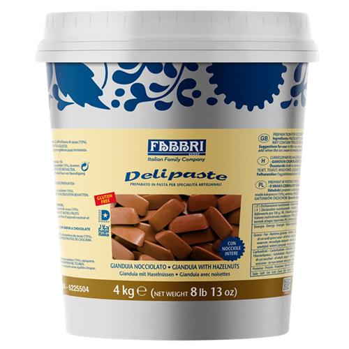 Delipaste Gianduia Torino Chocolate com avelãs inteiras - 4 kg