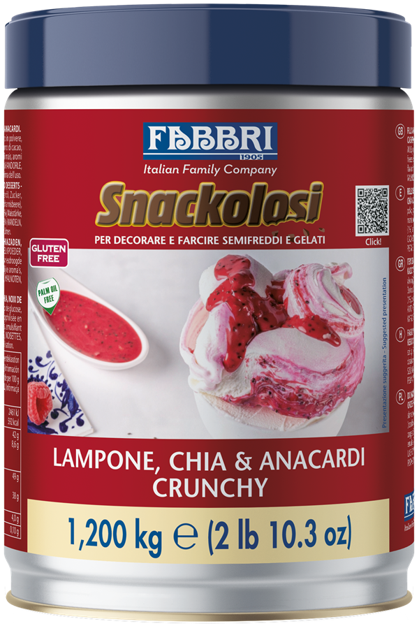 Snackolosi FRAMBOESA,  SEMENTES DE CHIA E  CASTANHAS DE CAJU  CROCANTES